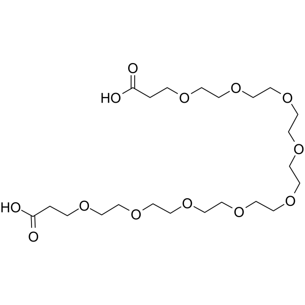 Bis-PEG9-acid Chemical Structure