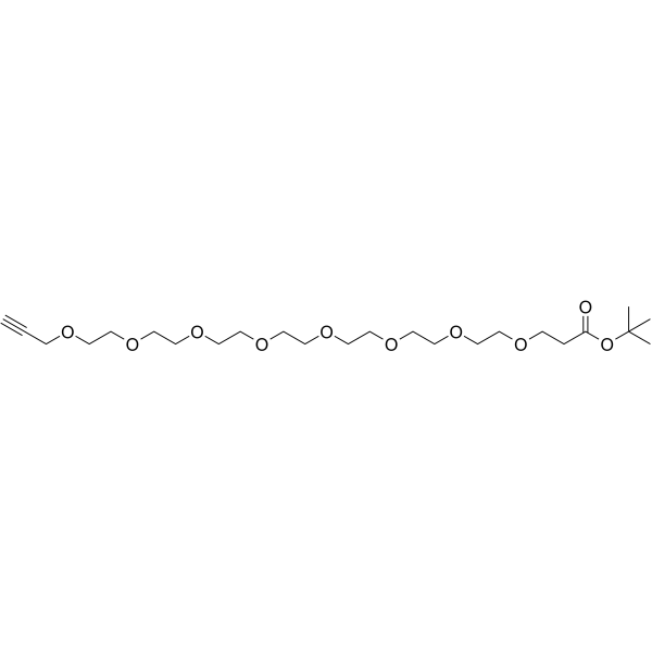 Propargyl-PEG8-Boc Chemical Structure