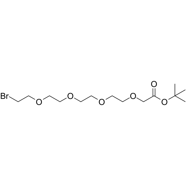 Br-PEG4-CH2-Boc 化学構造