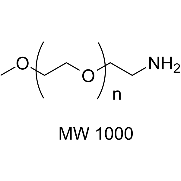 m-PEG-NH2 (MW 1000) Chemical Structure