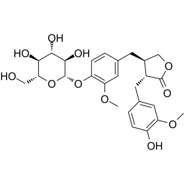 Matairesinol monoglucoside Chemical Structure