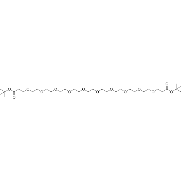 Bis-PEG10-t-butyl ester 化学構造