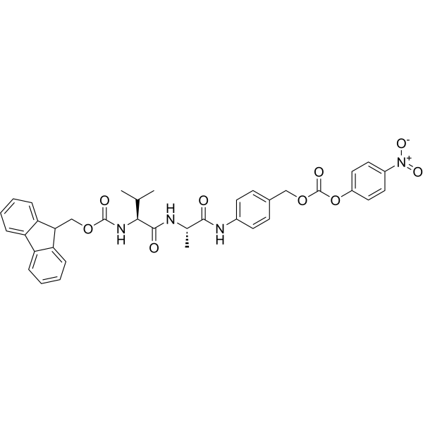 Fmoc-Val-Ala-PAB-PNP التركيب الكيميائي