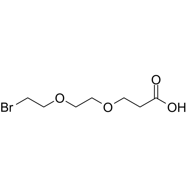 Bromo-PEG2-C2-acid Chemische Struktur