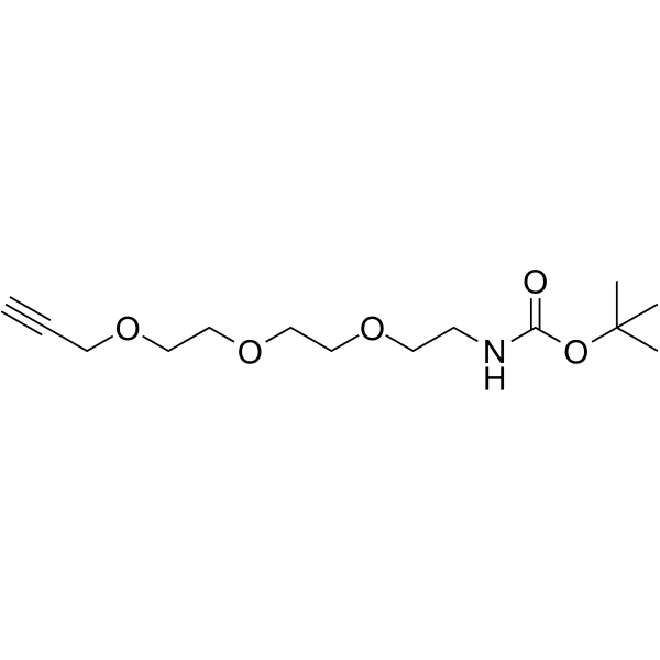 Boc-NH-PEG3-propargyl التركيب الكيميائي