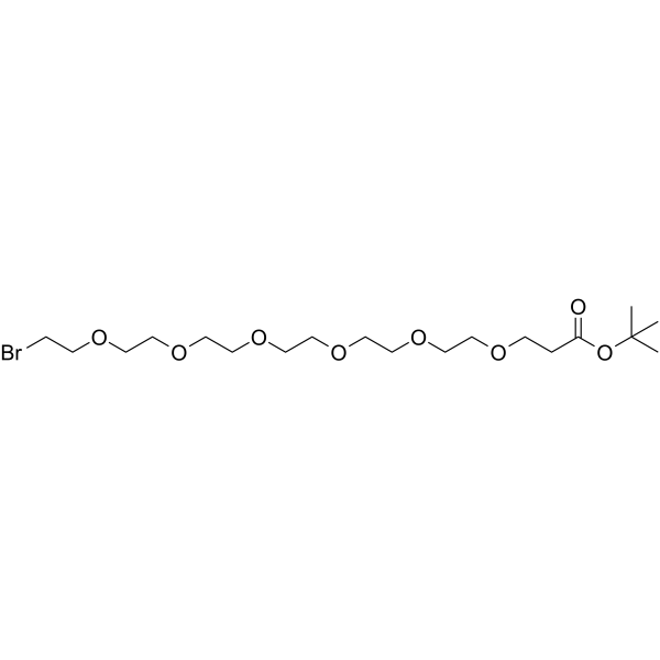 Bromo-PEG6-Boc 化学構造