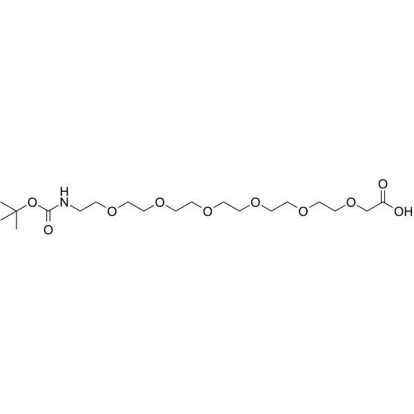 Boc-NH-PEG6-CH2COOH Chemische Struktur