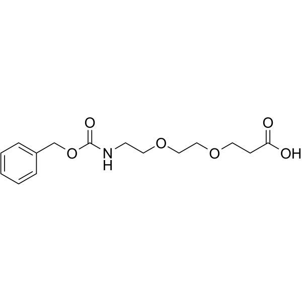 Cbz-NH-PEG2-C2-acid التركيب الكيميائي