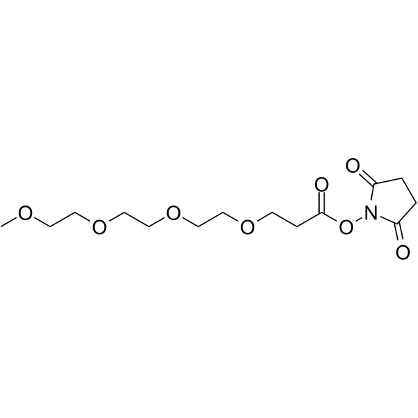 m-PEG4-NHS ester التركيب الكيميائي