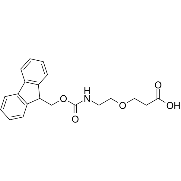 Fmoc-NH-PEG1-C2-acid التركيب الكيميائي