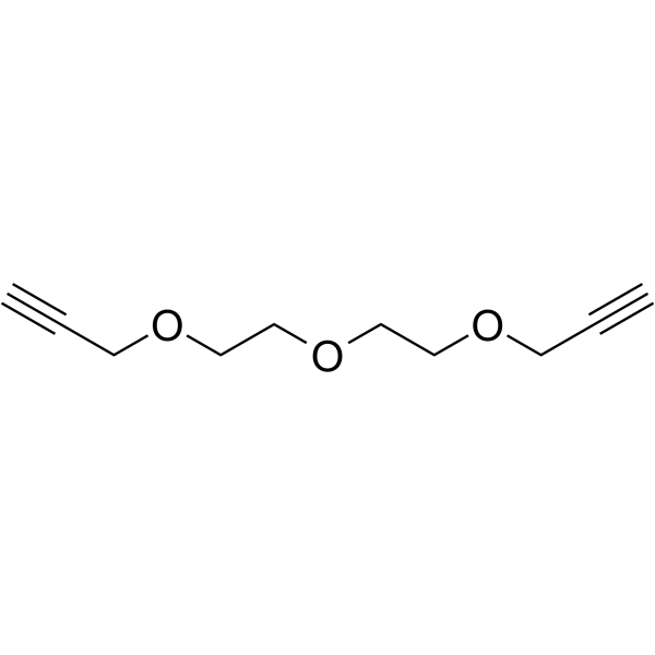 Bis-propargyl-PEG2 Chemische Struktur