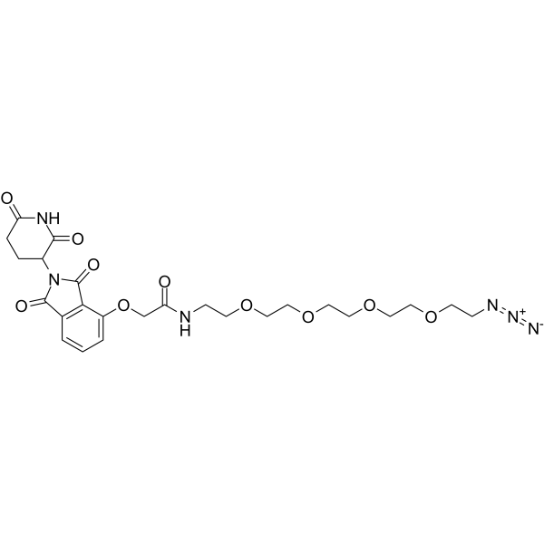 Thalidomide-O-amido-PEG4-azide Chemical Structure