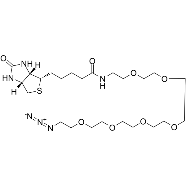 Biotin-PEG6-azide Chemical Structure