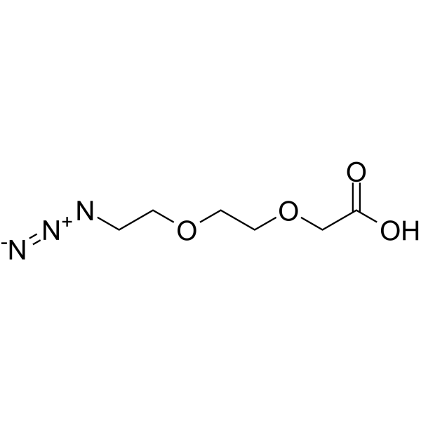 Azido-PEG2-CH2COOH Chemische Struktur