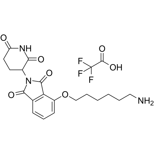 Thalidomide-O-C6-NH2 TFA التركيب الكيميائي