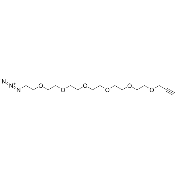 Propargyl-PEG6-N3 化学構造