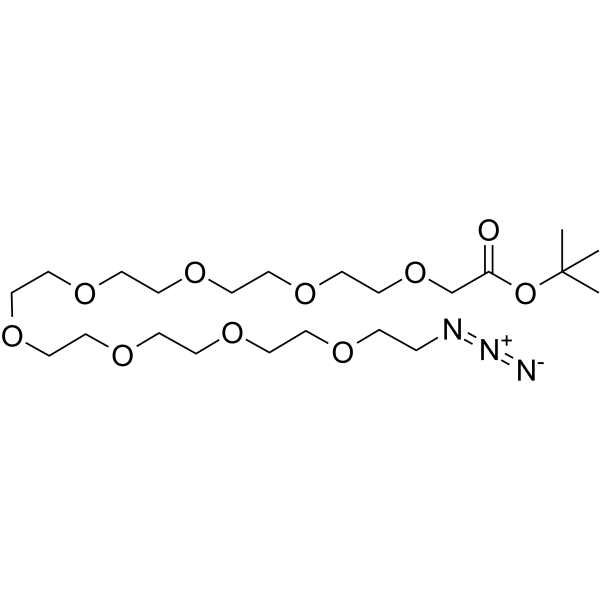 Azido-PEG8-C-Boc Chemical Structure