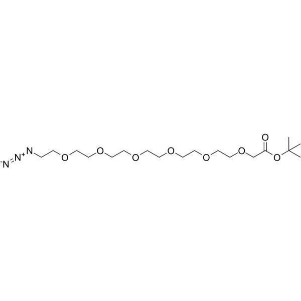 Azido-PEG6-C1-Boc التركيب الكيميائي