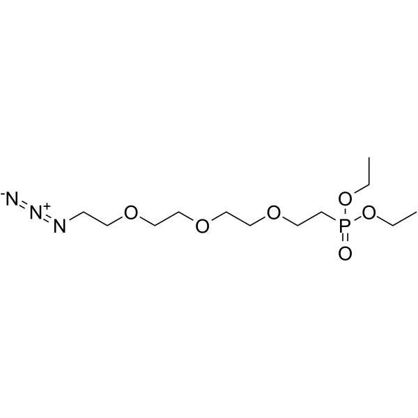 Azido-PEG3-phosphonic acid ethyl ester Chemical Structure