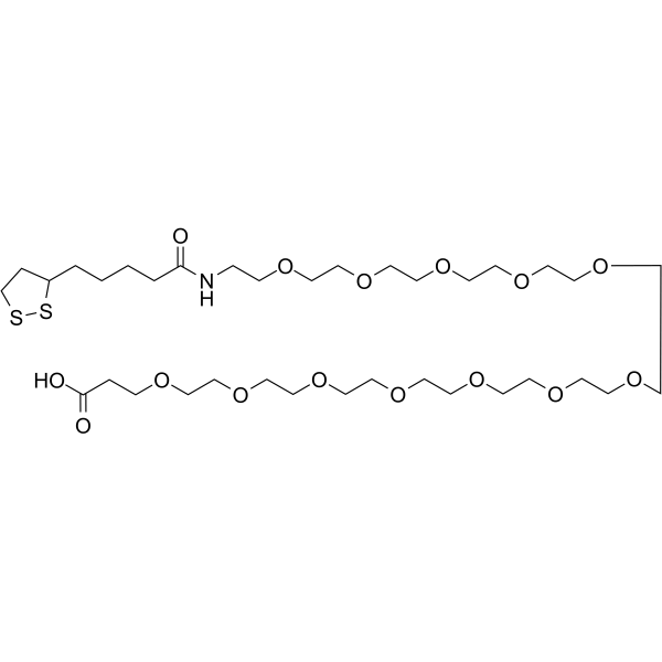 Lipoamido-PEG12-acid التركيب الكيميائي