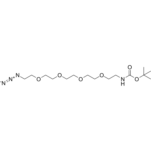 Boc-NH-PEG4-azide Chemical Structure