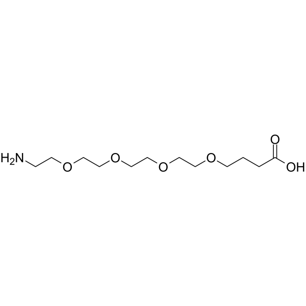 Amino-PEG4-(CH2)3CO2H 化学構造