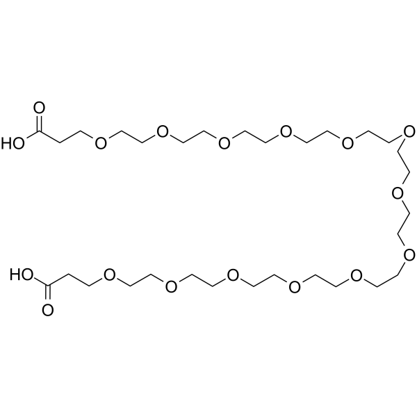 Bis-PEG13-acid 化学構造