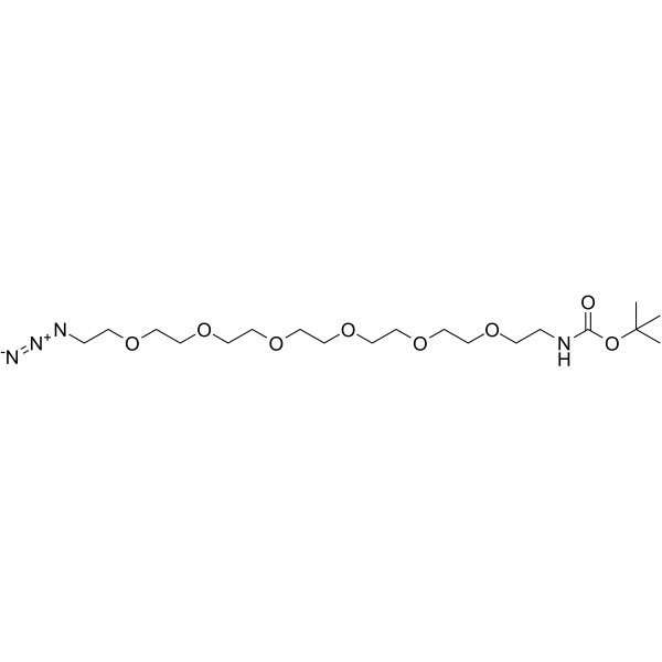 Boc-NH-PEG6-azide التركيب الكيميائي