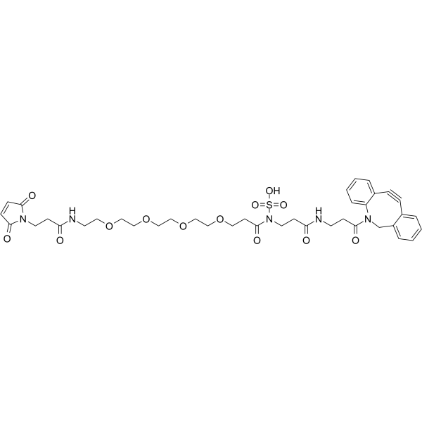 Sulfo DBCO-PEG4-Maleimide التركيب الكيميائي