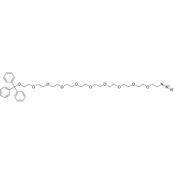 Trityl-PEG10-azide Chemical Structure