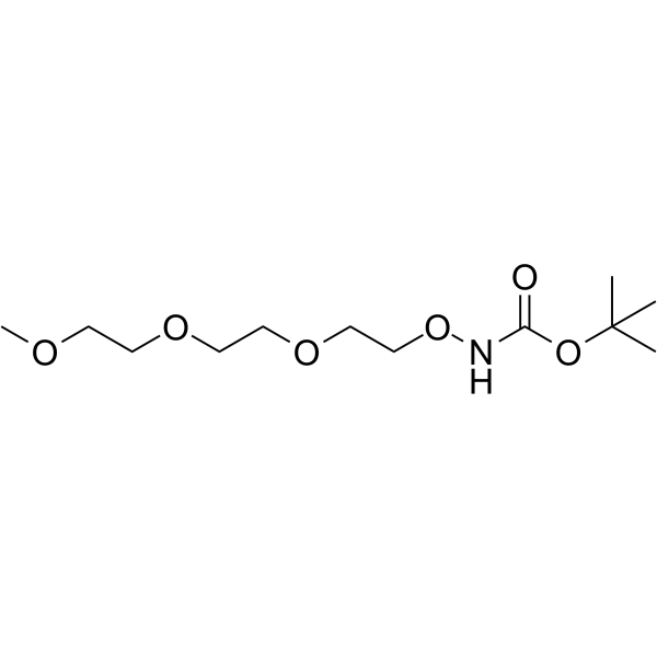 m-PEG3-aminooxy-Boc التركيب الكيميائي