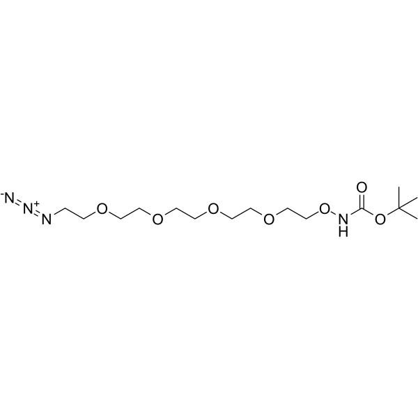 Boc-Aminooxy-PEG4-azide Chemical Structure