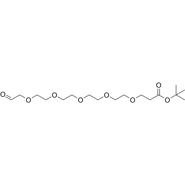 Ald-CH2-PEG5-Boc 化学構造