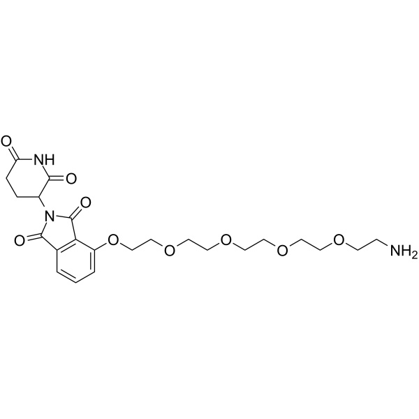 Thalidomide-O-PEG4-amine  Chemical Structure