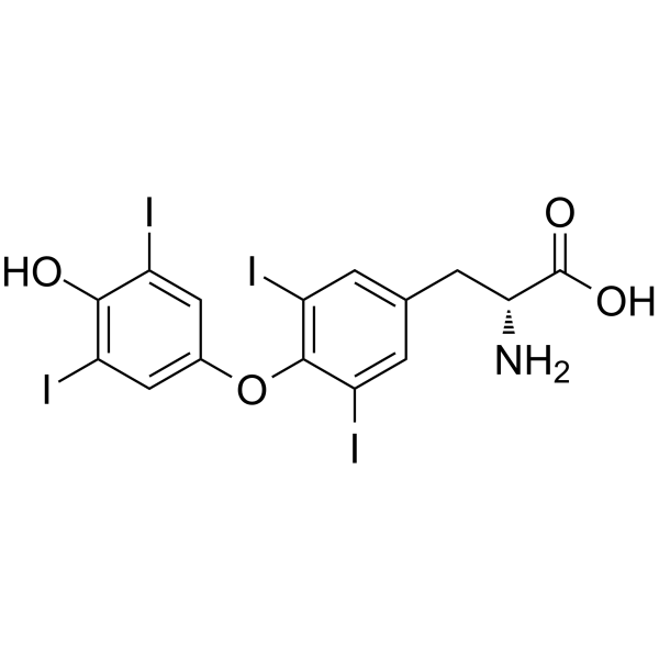 D-Thyroxine Chemical Structure