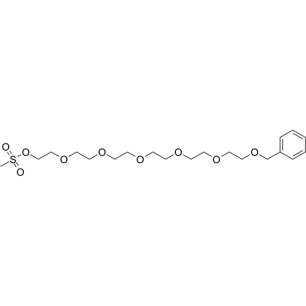 Benzyl-PEG6-MS Chemische Struktur