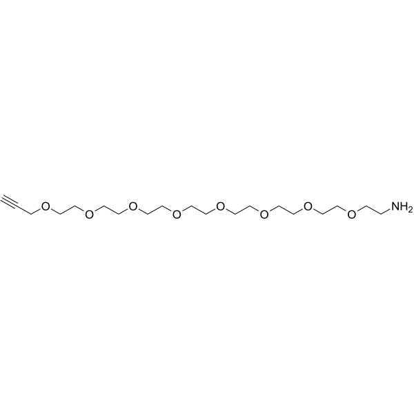 Propargyl-PEG8-NH2 Chemical Structure