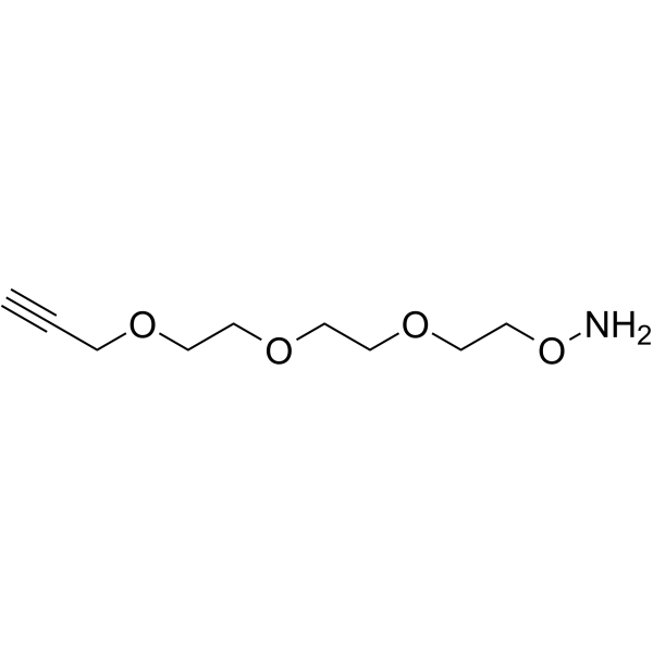 Aminooxy-PEG3-propargyl Chemische Struktur