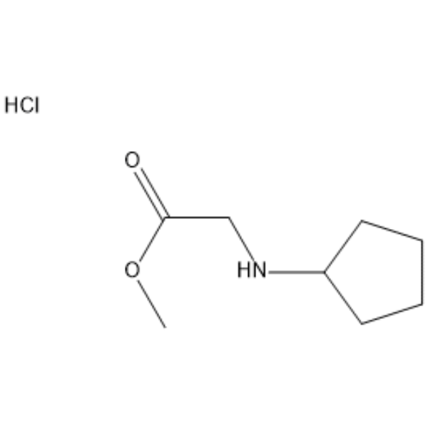 Methyl 2-(cyclopentylamino)acetate hydrochloride Chemical Structure