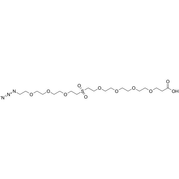 Azido-PEG3-Sulfone-PEG4-acid Chemical Structure