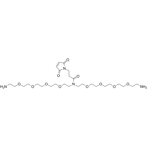 N-Mal-N-bis(PEG4-amine) Chemische Struktur