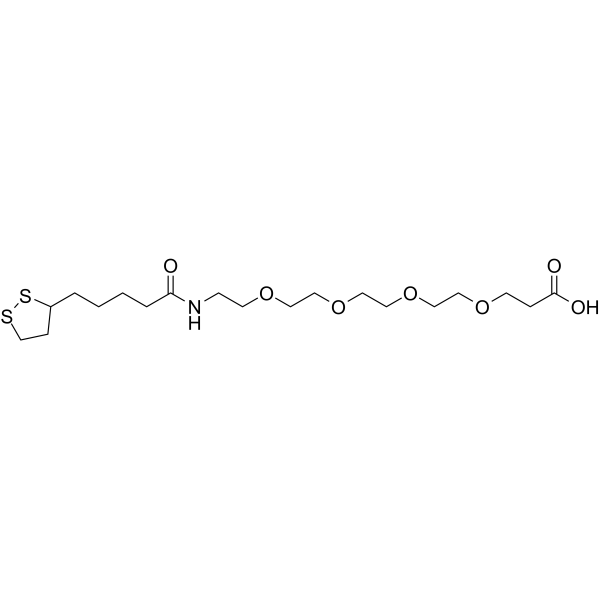 Lipoamido-PEG4-acid Chemical Structure