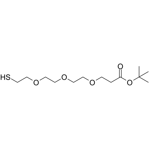 Thiol-PEG3-Boc Chemische Struktur