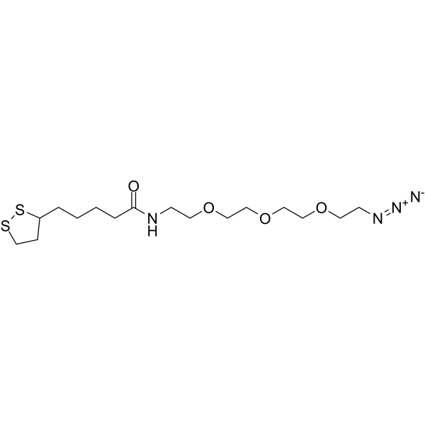 Lipoamido-PEG4-azide Chemical Structure