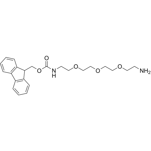 Fmoc-NH-PEG3-C2-NH2 Chemische Struktur