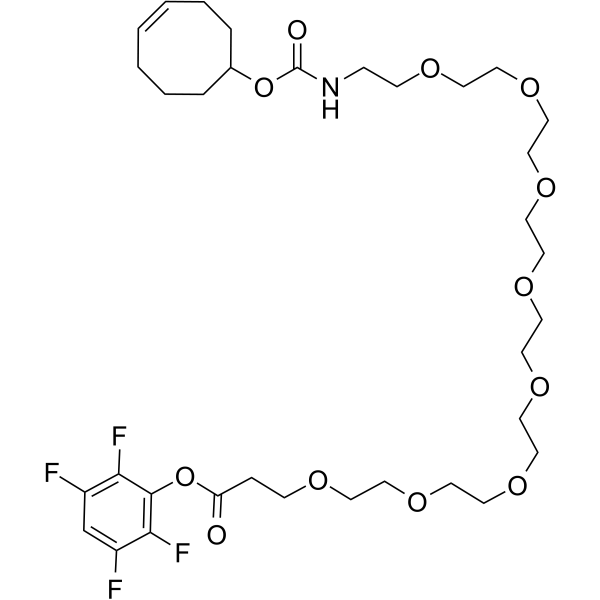 TCO-PEG8-TFP ester 化学構造