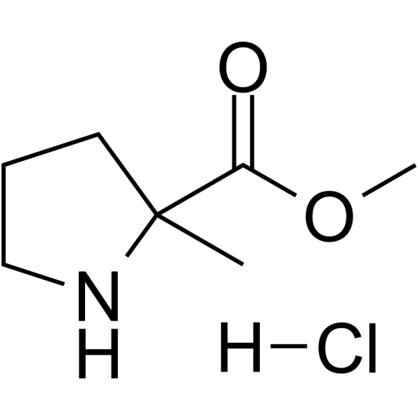 DL-Proline, 2-methyl-, methyl ester hydrochloride Chemical Structure