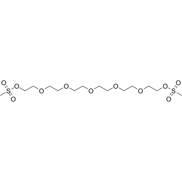 Ms-PEG6-Ms Chemical Structure