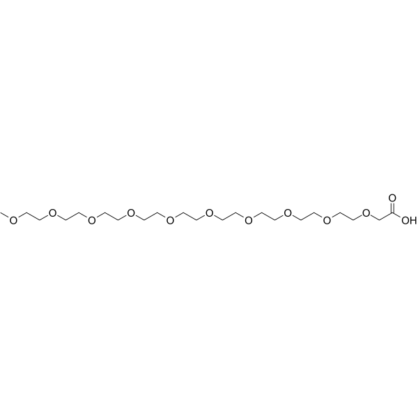 m-PEG9-CH2COOH Chemical Structure