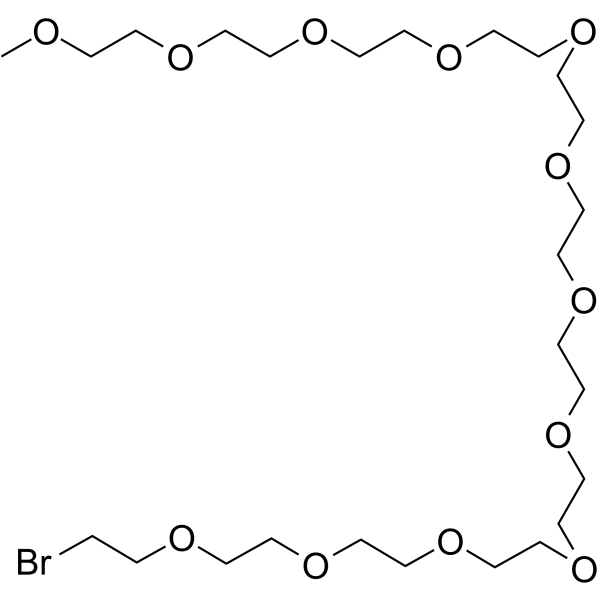 m-PEG12-Br Chemische Struktur